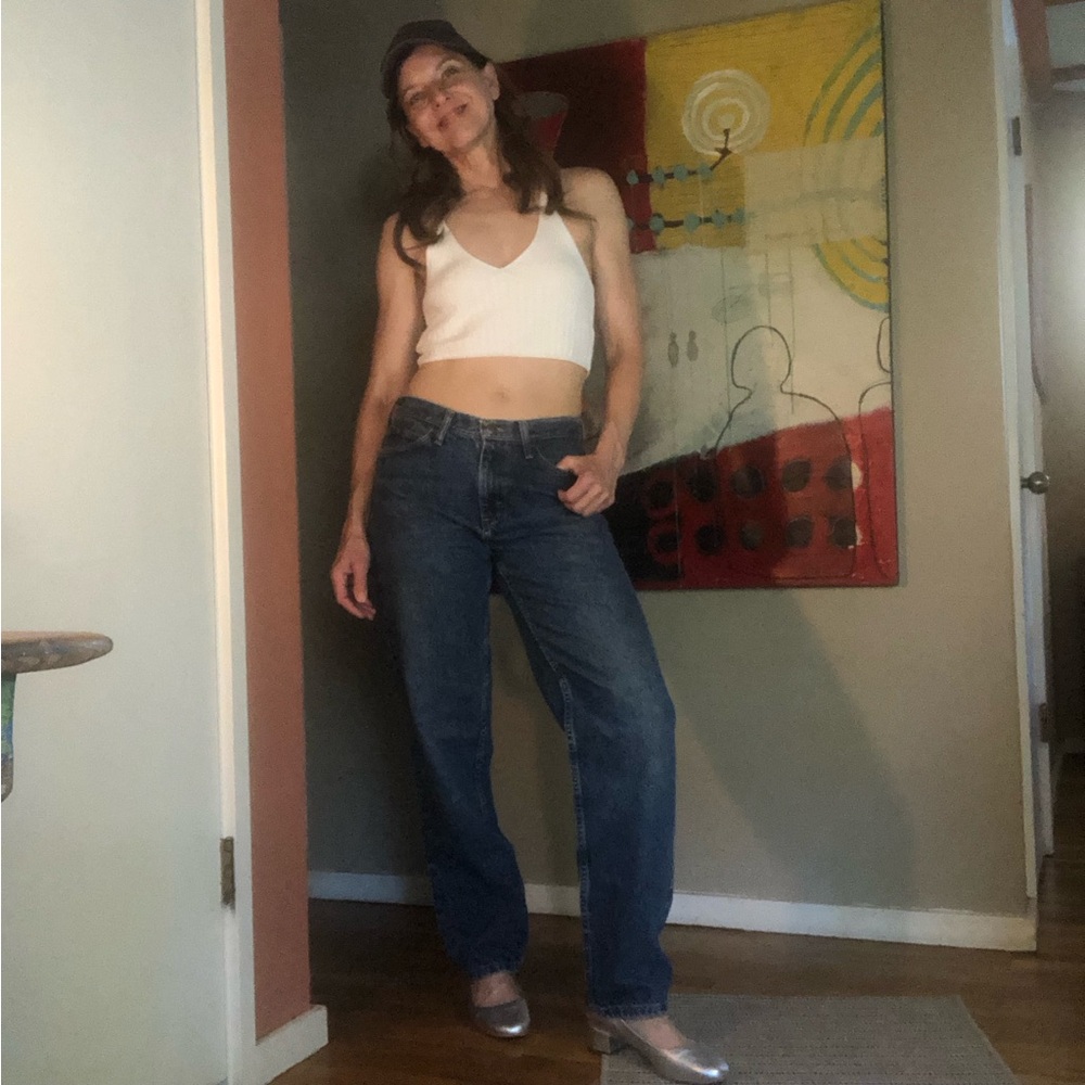 Bundle of Two Vintage Pair of Lee Straight Leg Jeans (fits like a modern Sz 27)